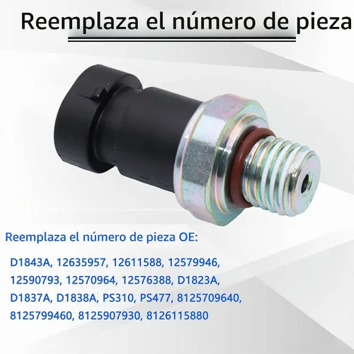 Vista 3 de Interruptor de sensor de presión de aceite Unidad de envío D1843A 12635957 Compatible con Chevy Colorado Equinox Trailblazer Malibu Impala GMC Envoy