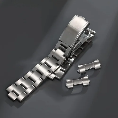 Vista 3 de Correa de acero inoxidable 316L 20MM Oyster Watch Band para reloj RLX