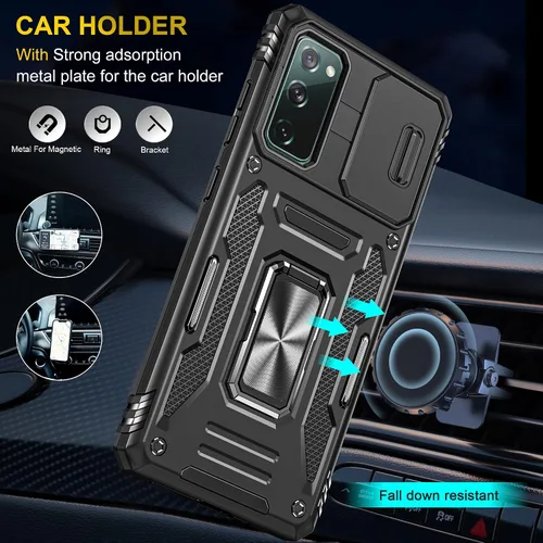 Vista 3 de Asuwish Funda de teléfono para Samsung Galaxy S20 Glaxay S 20 5G UW de 6.2 pulgadas con protector de pantalla de vidrio templado y cubierta