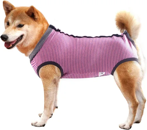 Vista 7 de Traje de recuperación para perros y cachorros, para heridas abdominales, ropa quirúrgica, chaleco posoperatorio para usar después de una cirugía