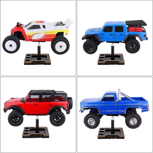 Vista 6 de Hobbypark 1/18 1/24 RC Crawler Soporte de trabajo de rotación de 360 grados Elevador o inferior Estación de trabajo de reparación de automóviles RC