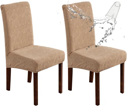 Vista 18 de Fundas impermeables para sillas de comedor, fundas elásticas para sillas Parsons, para comedor, cocina, funda protectora para silla de comedor