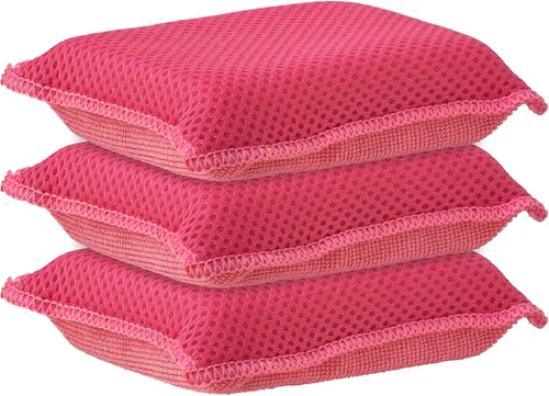 Vista 9 de Esponjas de microfibra para platos, esponjas de cocina, esponja antiarañazos, esponjas de limpieza para el hogar, suministros de limpieza multiusos