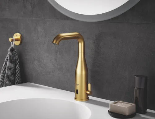 Vista 2 de GROHE 40364GN1 Essentials - Gancho para bata de baño montado en la pared, cepillado Cool Sunrise amanecer (brushed cool sunrise)