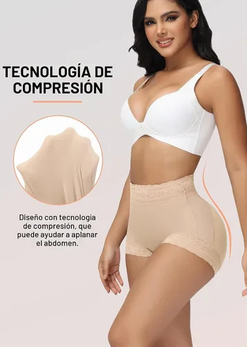 Vista 4 de SHAPSHE Bragas moldeadoras de cintura alta, control de abdomen y moldeador Beige