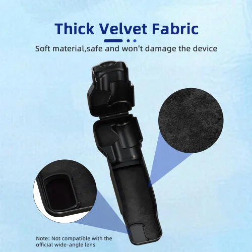 Vista 3 de Coyktonty Funda protectora de cardán para DJI Osmo Pocket 3 PC, con protector de pantalla de lente, diseño de tapa abatible, protección total (negro)