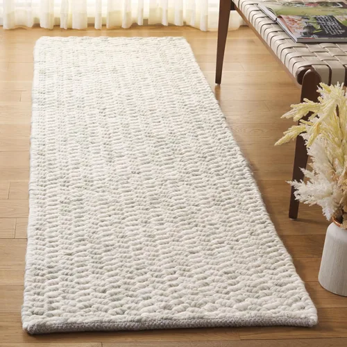 Vista 11 de SAFAVIEH Natura Collection - Alfombra de pasillo de 8 pies, color beige y marfil, diseño moderno, ideal para zonas de alto tráfico en pasillo, baño