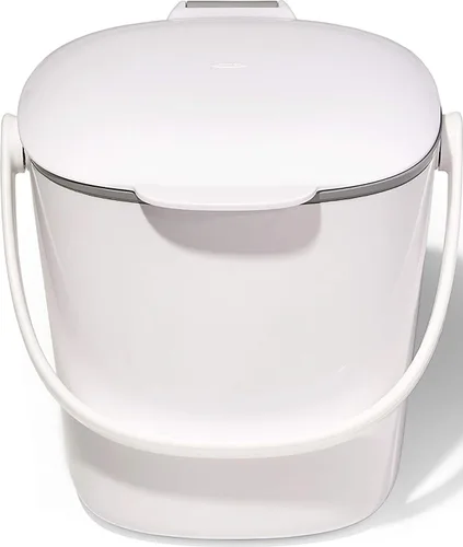 Vista 16 de OXO Good Grips - Contenedor de compost fácil de limpiar, color blanco, 1,75 galones (6,62 L)
