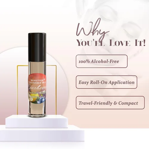 Vista 3 de MOBETTER FRAGRANCE OILS Perfume Pearberry Aceite Corporal Rollo 1/3 oz en Botella de Vidrio