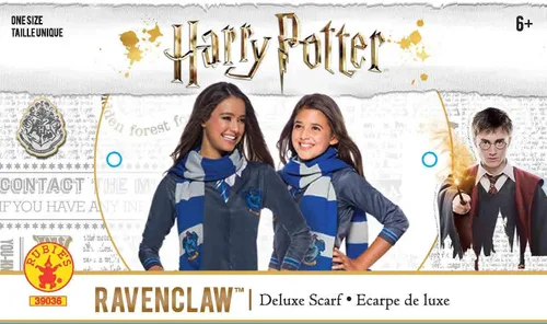 Vista 4 de Rubie's Bufanda de Harry Potter para adultos, Ravenclaw, Ravenclaw