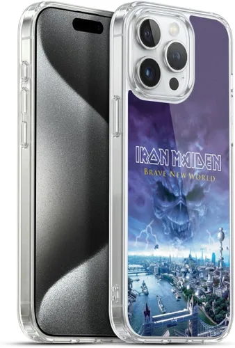 Vista 162 de Head Case Designs Funda de gel suave con licencia oficial de Iron Maiden Brave New World, compatible con Apple iPhone 7 Plus/iPhone 8 Plus Nuevo