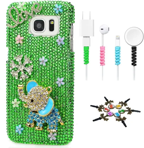 Vista 7 de Bling Case SSSGCDwCPSeries-24 - Funda con diseño 3D hecho a mano, 100 + cristales brillantes