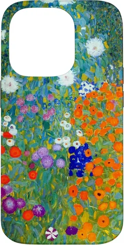 Vista 17 de Gustav Klimt Flower Garden Case for iPhone 16