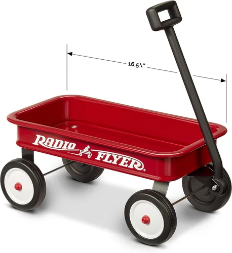 Vista 3 de Radio Flyer Mini Classic Red Wagon, 16.5" Minúsculo de Juguete para Niños