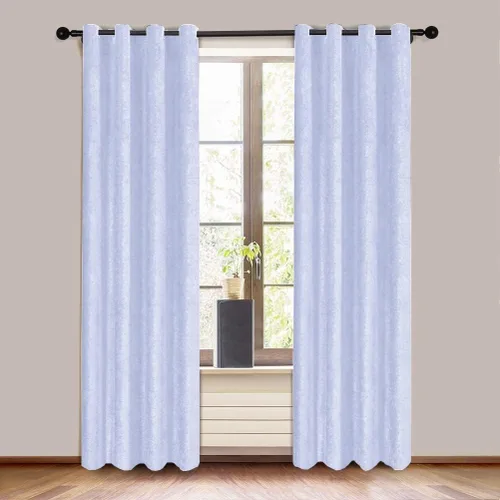 Vista 22 de KEMCO Panel de cortina opaca de felpilla de doble cara para sala de estar, dormitorio, dormitorio, sala de estar, oficina, con aislamiento térmico