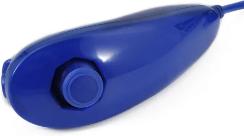 Vista 5 de QUMOX Mando a distancia y Nunchuck Joystick Compatible para wiiwii u (azul oscuro)