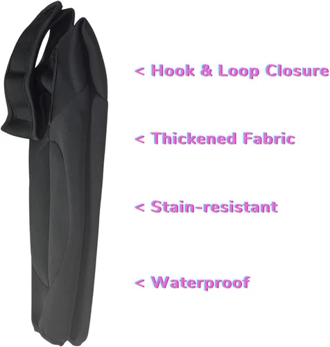Vista 7 de Dog Elbow Protector Long Sleeve Front Leg Cover Black L Black Waterproof (Pad Upgrade)