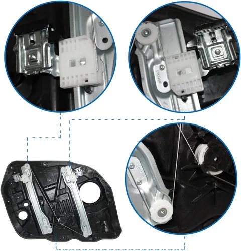 Vista 3 de Regulador de ventana eléctrica Kia Optima - Reemplazo para puerta delantera derecha del pasajero para Kia Optima 2012 2013 824814C000 82481-4C000