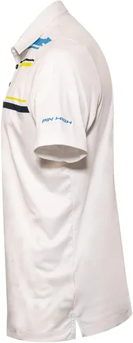 Vista 7 de Pin High Camisa polo de golf de rendimiento para hombre, camisa de golf de ajuste moderno, polo de manga corta de ajuste seco