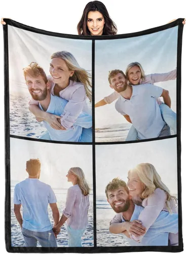 Vista 15 de Mantas personalizadas con foto, manta de fotos personalizada, mantas personalizadas con imagen, regalos personalizados para mujeres, hombres