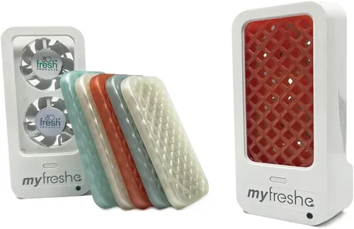 Vista 14 de Ambientador enchufable myfreshe de Fresh Products, libre de preocupaciones, sin calor, sin vidrio, fragancia seca, recambios para espacios pequeños