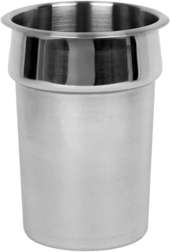 Vista 6 de TrueCraftware - Cubierta de acero inoxidable de 2.5 cuartos de galón con muescas para sartén para calentador de sopa, sopa Chafer, mesa de vapor