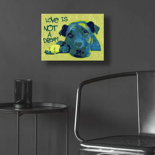 Vista 5 de Epic Art 'Love Is Not A Dream' by Dean Russo, Acrylic Glass Wall Art, 16"x12