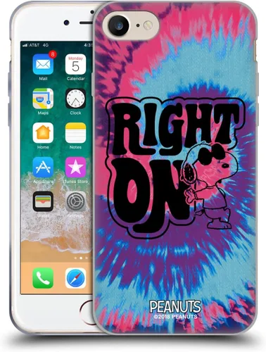 Vista 186 de Head Case Designs Funda de gel suave con licencia oficial de Peanuts Freak Flag Fly Woodstock 50th compatible con Apple iPhone 7 Plus/iPhone 8 Plus