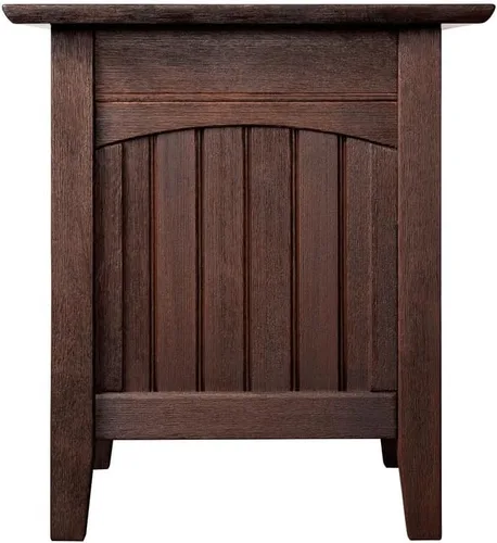 Vista 8 de Mesa Atlantic Furniture AH13312 Nantucket, mesa auxiliar, Madera, Ámbar quemado.