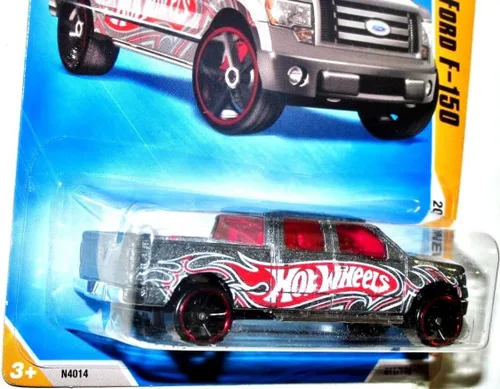 Vista 4 de Hot Wheels 2009-011 Ford F-150 Nuevos Modelos GRIS Escala 1:64