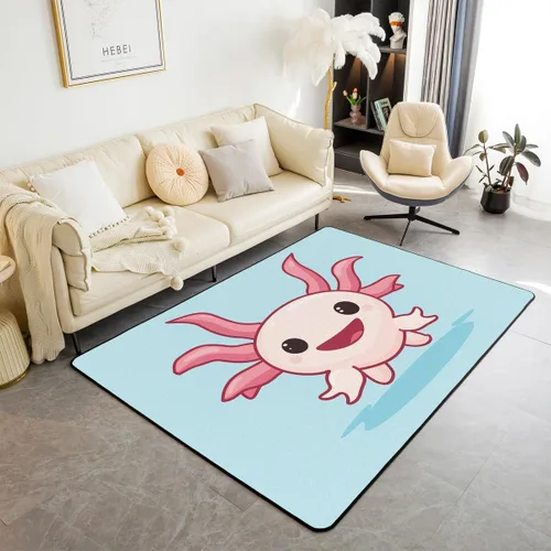 Vista 20 de Erosebridal Alfombra Kawaii de 5 x 7 pies para niños, decoración de dormitorio de adolescentes; alfombra de panda blanco y negro; alfombra de área
