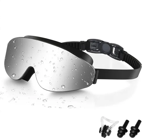 Vista 9 de Gafas de natación para niños, gafas de natación polarizadas para niños, visión amplia, antivaho sin fugas, gafas de natación para edades de 4 a 16