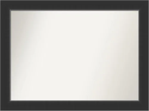 Vista 92 de Amanti Art Espejo personalizado, espejo de baño negro Astor, espejo de pared o espejo de tocador de baño sobre el fregadero (25 x 25 pulgadas)