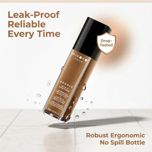 Vista 5 de Acondicionador sin enjuague, PRISM BRONZE - 140 ML - Acondicionador natural sin enjuague para cabello teñido - Sin sulfatos ni parabenos