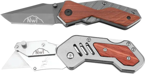 Vista 10 de Performance Tool W9374 Aneko Cuchillo de bolsillo de acero inoxidable de 5.5 pulgadas, color negro.