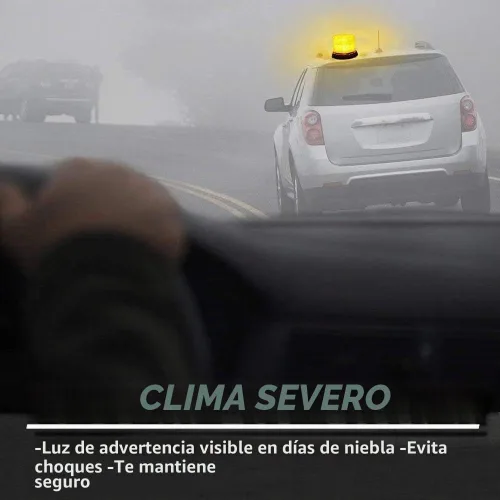 Vista 3 de Big Ant - Luz estroboscópica LED, 48 luces LED de advertencia, luces estroboscópicas intermitentes de seguridad con imán para la mayoría