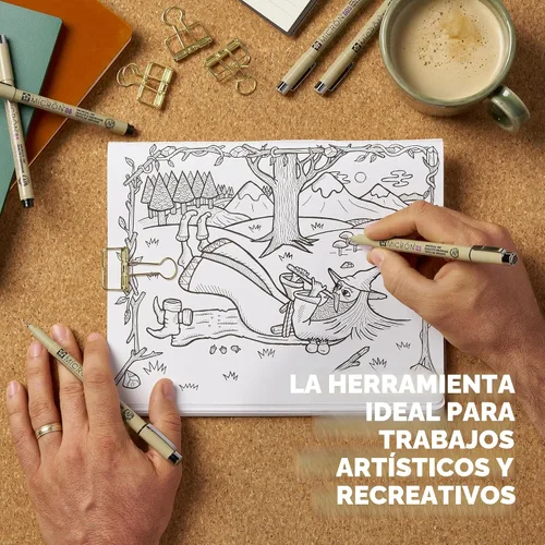 Vista 3 de Sakura Pigma Micron - Bolígrafos de punta fina - Tinta negra archivística - Bolígrafos para escritura, dibujo o diario - Tamaños de punta surtidos