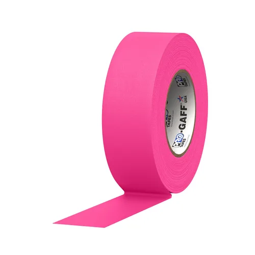 Vista 10 de ProTapes Pro Gaff Cinta de Gaffer de tela mate premium de 1 pulgada de ancho con adhesivo de goma, 11 mils de grosor, 55 yardas de longitud