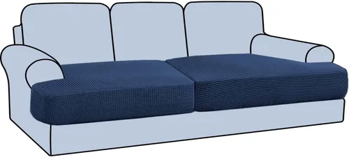 Vista 21 de H.VERSAILTEX Funda elástica para sillón con cojín en forma de T, fundas de cojín en T para sillón y sofá de sala de estar, funda para sofá, funda