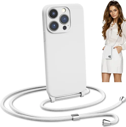 Vista 16 de Funda de teléfono con correa cruzada para iPhone 12 Pro Max, cuerda ajustable, cordón para el cuello del cinturón, cordón desmontable de cuerda