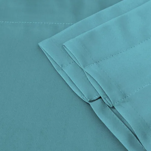 Vista 5 de Turquoize - Cenefa opaca para ventanas de cocina/baño/sala de estar/dormitorio con aislamiento térmico, cenefa festoneada con bolsillo para Aqua