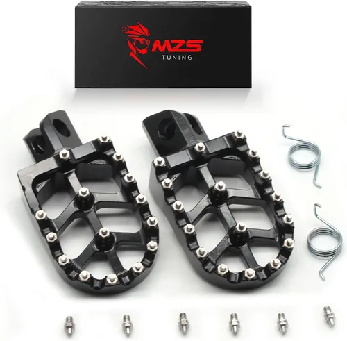 Vista 16 de MZS Estriberas eléctricas para motocross compatibles con X3 XXX MX3 MX4 MX5, estriberas Ebike MX más anchas reposapiés resto pedal CNC aluminio negro