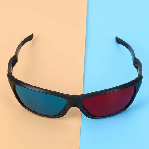 Vista 5 de 5X Anaglifo rojo y azul Dimensional 3D Vision Gafas para TV Juego DVD