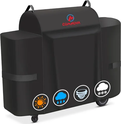 Vista 8 de Comnova - Cubierta para parrilla Traeger Tailgater Serie 20 – Cubierta para ahumador de pellets de madera 600D Traeger impermeable y resistente