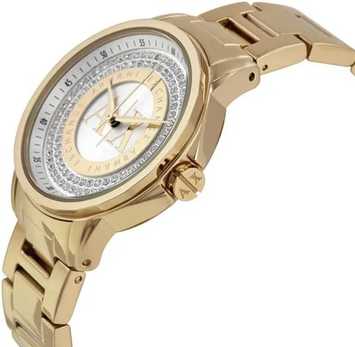 Vista 4 de Armani Exchange - Reloj de vestir de cuarzo de acero inoxidable para mujer