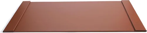 Vista 11 de Protector de escritorio de cuero de 30 x 18 pulgadas con rieles laterales para escritura, protector de escritorio ejecutivo para oficina, hogar