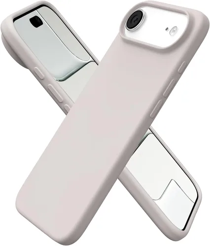 Vista 23 de ORNARTO Funda para iPhone Air de 6.5 pulgadas, silicona líquida delgada de 3 capas de goma de gel suave a prueba de golpes con forro de microfibra