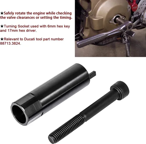 Vista 3 de Herramienta de torneado de cigüeñal para Ducati 1098 1198 1199 1299 848 Hypermotard Engine 1990 ~ 2020