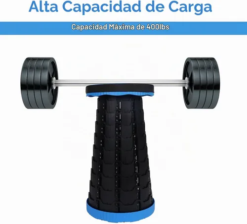Vista 6 de Taburete plegable mejorado, silla plegable con bloqueo de interruptor, taburete de camping plegable plegable con capacidad de carga de 400 libras