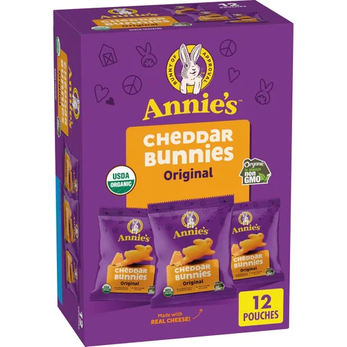 Vista 135 de Annie's Organic Chocolate Bunny Graham Snacks, 7.5 onzas